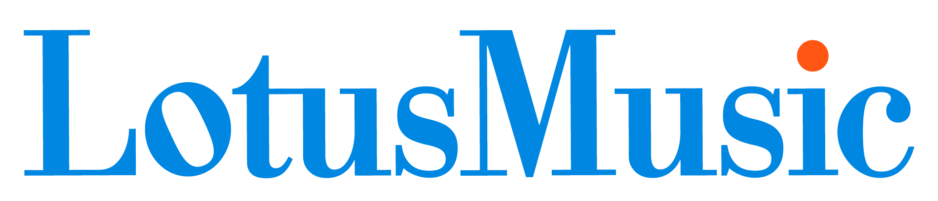 LotusMusic.Logo.ENG.Blue with orange.1920 px
